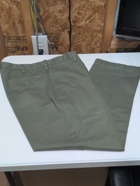Lands' End Olive Green Chinos